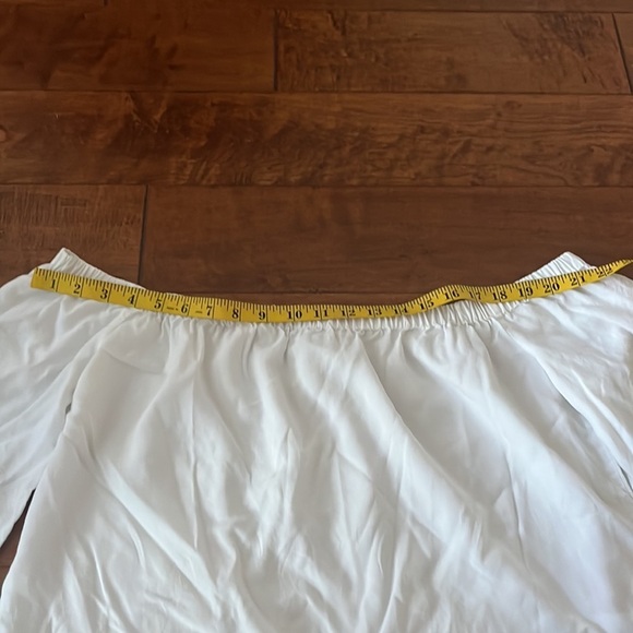 Anthropologie Cloth & Stone Sundays Off The Shoulder Top White - Picture 7 of 11